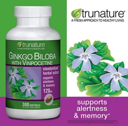 NATGCO-03  Trunature� Ginkgo Biloba with Vinpocetine